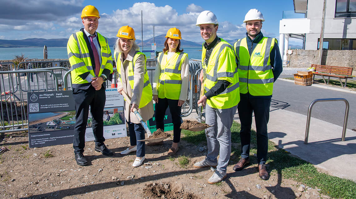 Sod-turning at Fenit Beach
